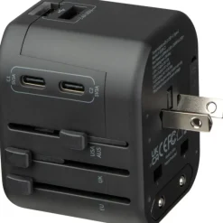 Adapter podróżny MARACENA / Czarny 432903