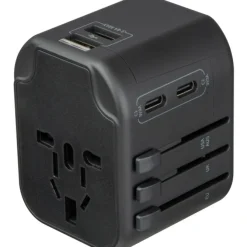 Adapter podróżny MARACENA / Czarny 432903