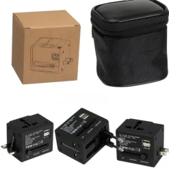 Adapter podróżny TADDEO / Czarny 4083803