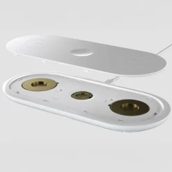 Ładowarka bezprzewodowa 3w1 15 W kompatybilna z telefonami /Apple Watch/AirPod / Biały LT95560-N0001