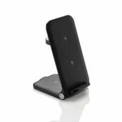 Ładowarka bezprzewodowa 3 w 1, 15W Powerpal / Czarny P309.0601