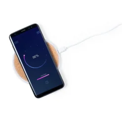 Ładowarka bezprzewodowa 10W ze słomy pszenicznej / Neutralny V0149-00