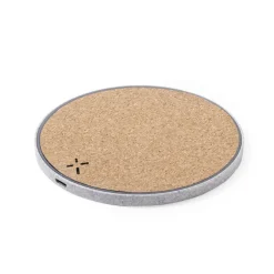 Ładowarka bezprzewodowa 10W ze słomy pszenicznej / Neutralny V0149-00