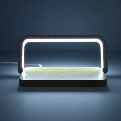 Ładowarka bezprzewodowa 15 W z lampą LED z funkcją ściemniania / Naturalny LT95665-N0094