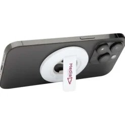 Ain podstawka na telefon z mocowaniem magnetycznym, z tworzyw sztucznych pochodzących z recyklingu z otwieraczem do butelek  / Czerwony 12446121