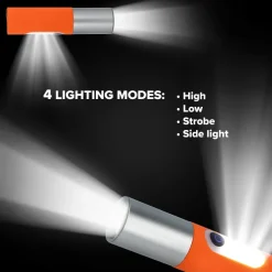 Akumulatorowa latarka LED 10 W z funkcją zoom 300 lm / Czarny LT93319-N0002