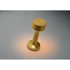 Akumulatorowa metalowa lampa stoło / Matowy Zloty MO2478-98