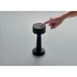 Akumulatorowa metalowa lampa stoło / Czarny MO2478-03