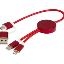 Alasia kabel do synchronizacji danych i szybkiego ładowania 5 w 1 27 W o długości 30 cm z tworzyw sztucznych i aluminium pochodzących z recyklingu / Błękit królewski 12442453