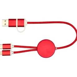 Alasia kabel do synchronizacji danych i szybkiego ładowania 5 w 1 27 W o długości 30 cm z tworzyw sztucznych i aluminium pochodzących z recyklingu / Błękit królewski 12442453
