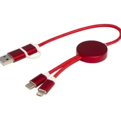 Alasia kabel do synchronizacji danych i szybkiego ładowania 5 w 1 27 W o długości 30 cm z tworzyw sztucznych i aluminium pochodzących z recyklingu / Błękit królewski 12442453