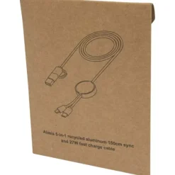 Alasia kabel do synchronizacji danych i szybkiego ładowania 5 w 1 27 W o długości 150 cm z tworzyw sztucznych i aluminium pochodzących z recyklingu / Błękit królewski 12442553
