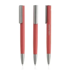 Aluminiowy długopis z gumowym wykończeniem / Rubal / Granatowy IP13158565
