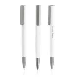 Aluminiowy długopis z gumowym wykończeniem / Rubal / Granatowy IP13158565