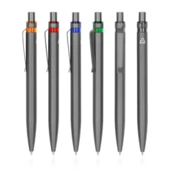 Aluminiowy długopis z recyklingu z kolorowym akcentem / Alur / Pomarańczowy IP13155232