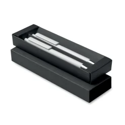Aluminiowy zestaw piśmienniczy z r / Bialy MO2567-06