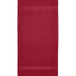 Amelia bawełniany ręcznik kąpielowy o gramaturze 450 g/m² i wymiarach 70 x 140 cm / Czerwony 11700221