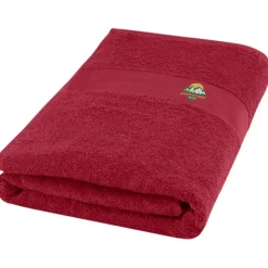 Amelia bawełniany ręcznik kąpielowy o gramaturze 450 g/m² i wymiarach 70 x 140 cm / Czerwony 11700221