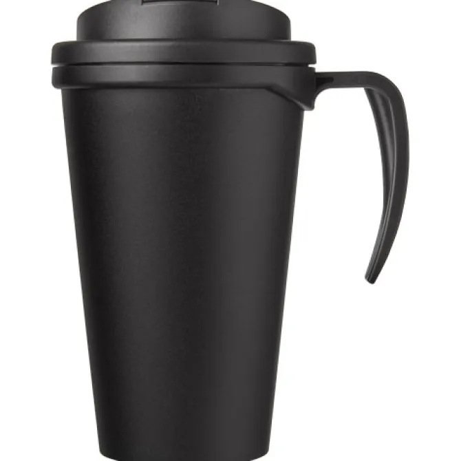 Americano® Grande 350 ml mug with spill-proof lid / Czarny błyszczący 21042100