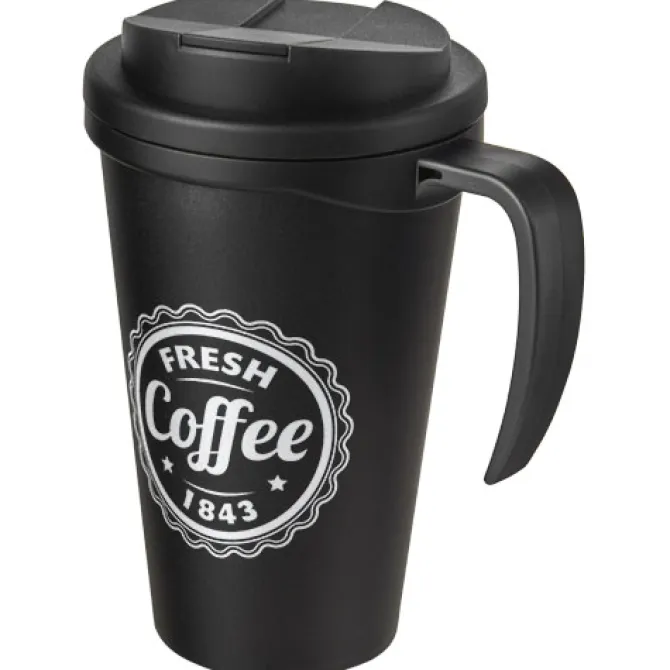 Americano® Grande 350 ml mug with spill-proof lid / Czarny błyszczący 21042100