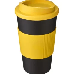 Americano® 350 ml termoizolowany kubek z uchwytem / Żółty 22000211