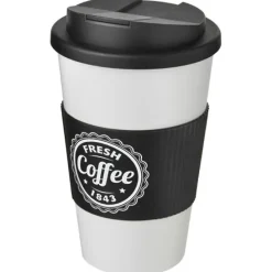Americano® 350 ml tumbler with grip & spill-proof lid / Biały 21069600