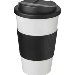 Americano® 350 ml tumbler with grip & spill-proof lid / Biały 21069600