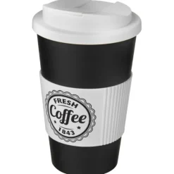 Americano® 350 ml tumbler with grip & spill-proof lid / Czerwony 21069616