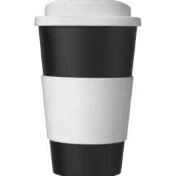 Americano® 350 ml tumbler with grip & spill-proof lid / Czerwony 21069616