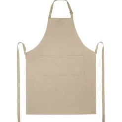 Andrea fartuch o gramaturze 240 g/m² z regulowanym paskiem na szyję / Oatmeal 11333407