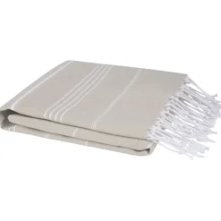 Anna bawełniany ręcznik hammam o gramaturze 150 g/m² i wymiarach 100 x 180 cm / Beżowy 11333502