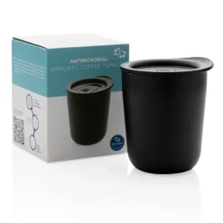 Antybakteryjny kubek termiczny 250 ml / Czarny P432.091