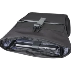 Aqua wodoodporna torba rowerowa o pojemności 20 l na 15-calowego laptopa wykonana z materiałów z recyklingu z certyfikatem GR / Czarny 13005090