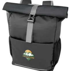 Aqua wodoodporna torba rowerowa o pojemności 20 l na 15-calowego laptopa wykonana z materiałów z recyklingu z certyfikatem GR / Czarny 13005090