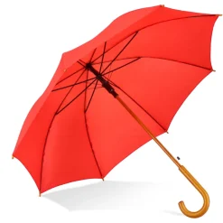 Aran 190T poliester 23" parasol z uchwytem otwierany automatycznie / Czerwony LT97118-N0021