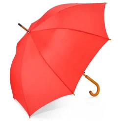 Aran 190T poliester 23" parasol z uchwytem otwierany automatycznie / Czerwony LT97118-N0021