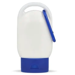 Balsam przeciwsłoneczny z karabińczykiem SPF30 z materiału z recyklingu 30ml / Czerwony LT91838-N0021