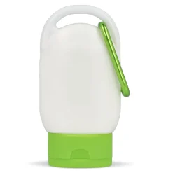 Balsam przeciwsłoneczny z karabińczykiem SPF30 z materiału z recyklingu 30ml / Jasnozielony LT91838-N0032