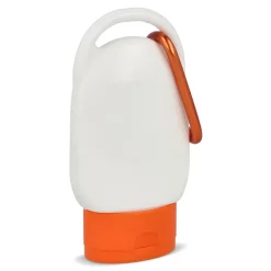 Balsam przeciwsłoneczny z karabińczykiem SPF30 z materiału z recyklingu 30ml / Pomarańczowy LT91838-N0026