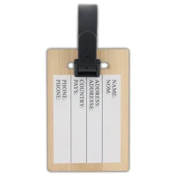 Bambusowa przywieszka bagażowa / Naturalny LT99608-N0094