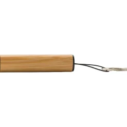 Bambusowy brelok do kluczy, lampka LED / Brązowy V4896-17