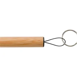 Bambusowy brelok do kluczy, lampka LED / Brązowy V4896-17