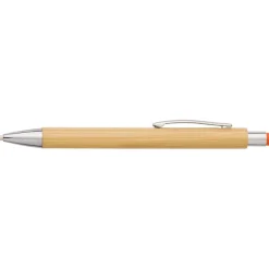 Bambusowy długopis, touch pen / Pomarańczowy V9335-07
