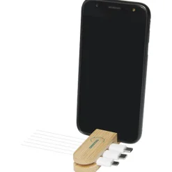Bambusowy organizer na kable Edulis  / Beżowy 12423302