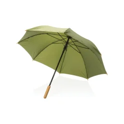 Bambusowy parasol automatyczny 23" AWARE™ RPET / Zielony P850.657