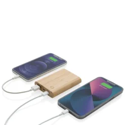 Bambusowy power bank 5000 mAh / Brązowy P322.259