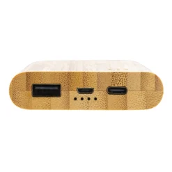 Bambusowy power bank 5000 mAh / Brązowy P322.259