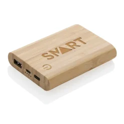 Bambusowy power bank 5000 mAh / Brązowy P322.259