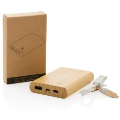 Bambusowy power bank 5000 mAh / Brązowy P322.259