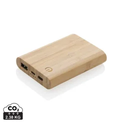 Bambusowy power bank 5000 mAh / Brązowy P322.259